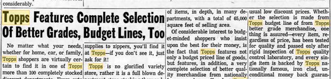 Topps - 1962 Article (newer photo)